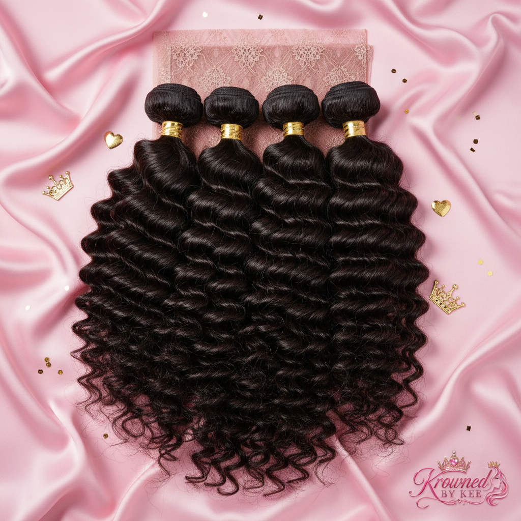 Luxury Queen Package – 4 Bundles + HD Frontal