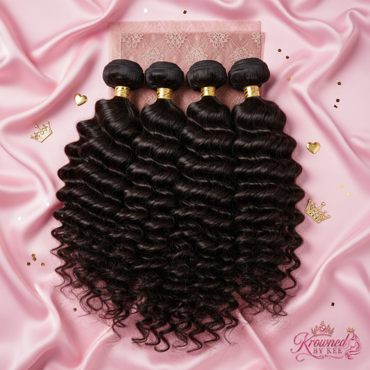Luxury Queen Package – 4 Bundles + HD Frontal